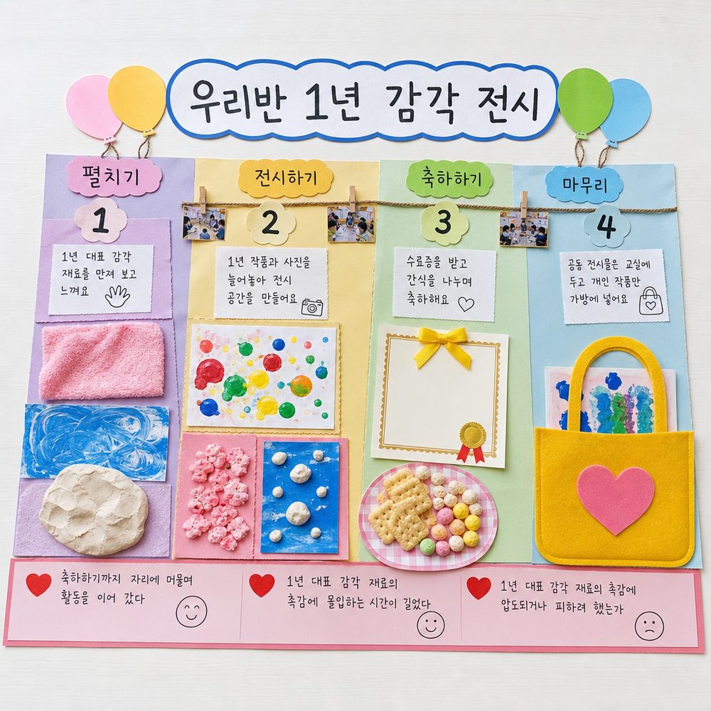 우리반 1년 감각 전시