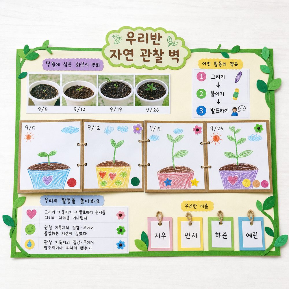 우리반 자연 관찰 벽