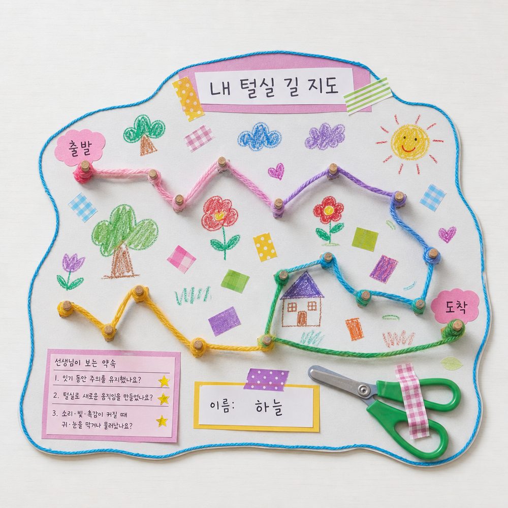 내 털실 길 지도