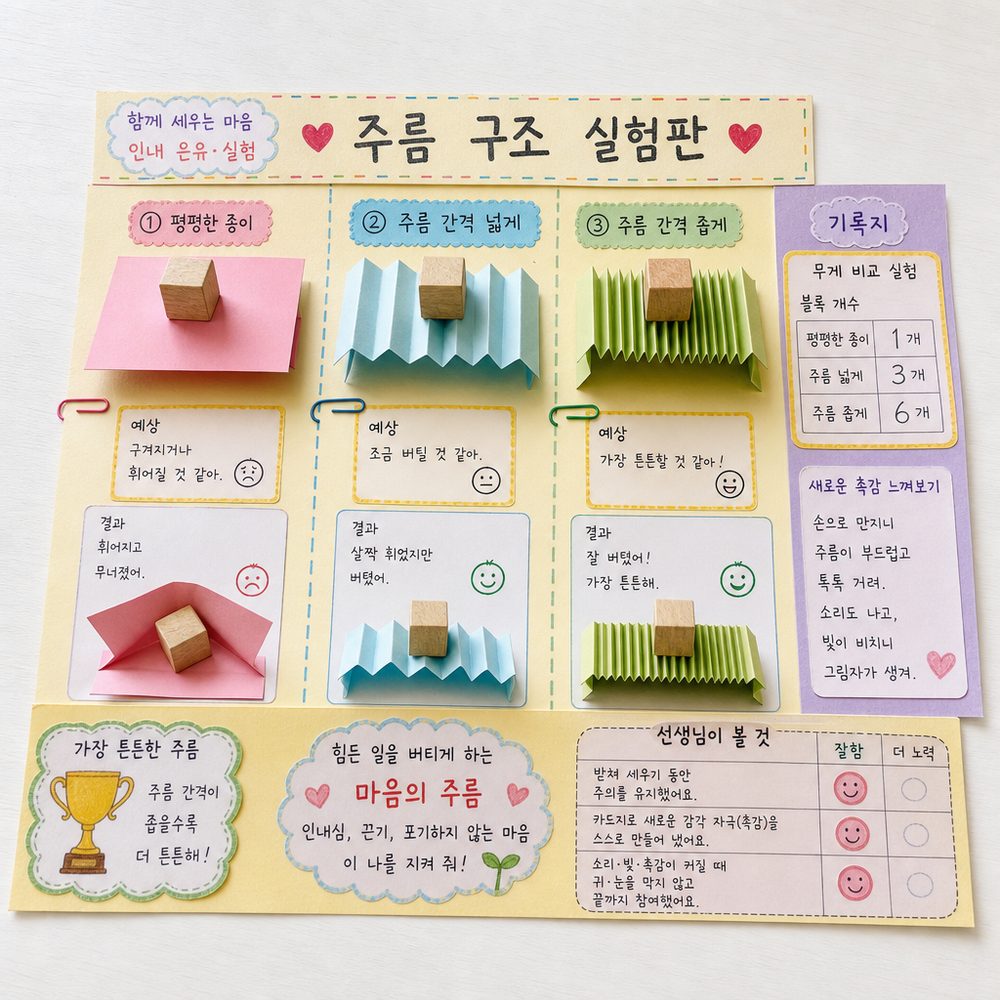 주름 구조 실험판